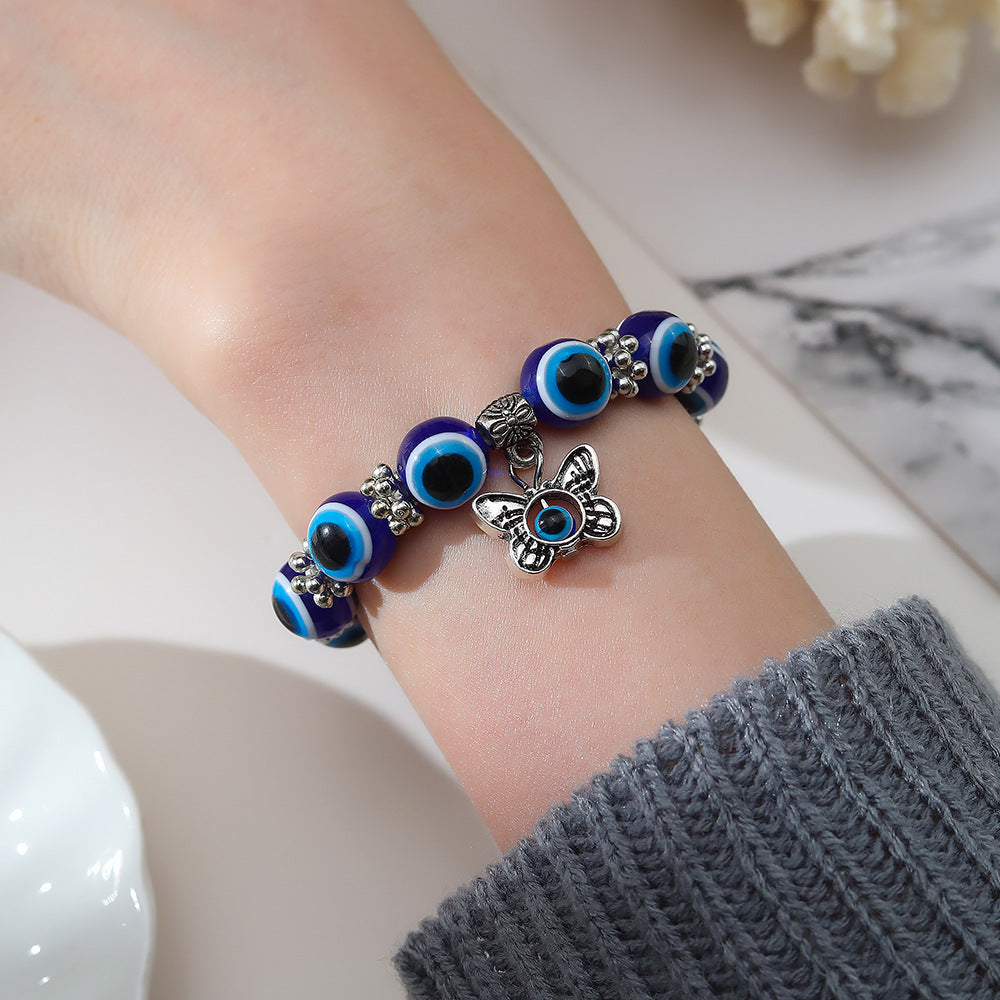 Wholesale Devil Eyes Blue Eyes Vintage Turquoise Bracelet